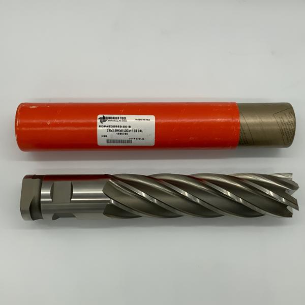 Brubaker HSS 6 Flute Endmill 2.000 (50.80mm) Cutting Dia X 8.0 Flute Length