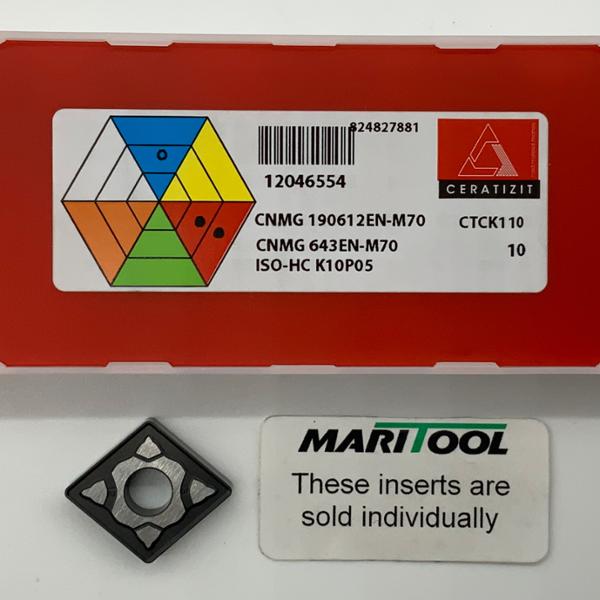 Ceratizit CNMG190612EN M70 CTCK110 ( CNMG643EN M70 )