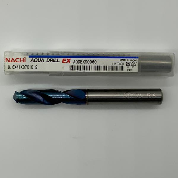 Nachi Solid Carbide 2 Flute Drill .3780 (9.6mm) Cutting Dia X 1.61 Flute Length