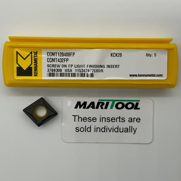 Kennametal CCMT120408FP KCK20 ( CCMT432FP )