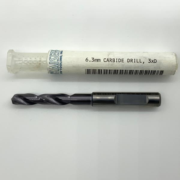 Sphinx Solid Carbide 2 Flute Drill .2480 (6.3mm) Cutting Dia X 1.07 Flute Length