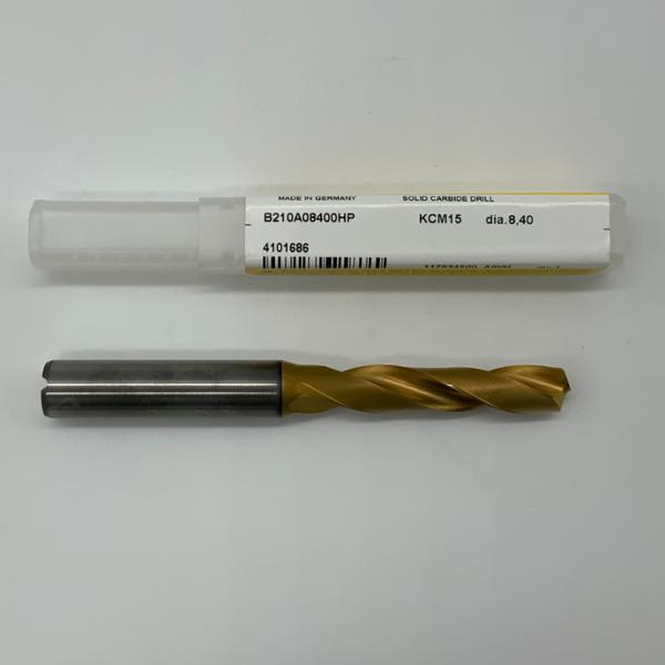 Kennametal Solid Carbide 2 Flute Drill .3307 (8.4mm) Cutting Dia X 1.66 Flute Length Coolant Thru