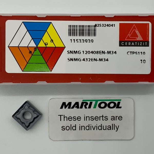 Ceratizit SNMG120408EN M34 CTP5110 ( SNMG432EN M34 )