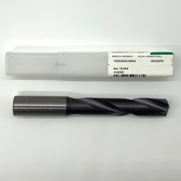 Widia Solid Carbide 2 Flute Drill .7344 (18.654mm) Cutting Dia X 3.30 Flute Length