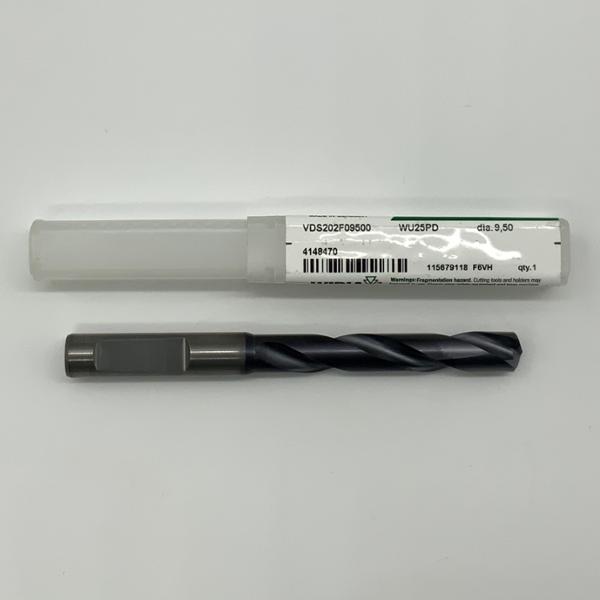 Widia Solid Carbide 2 Flute Drill .3740 (9.50mm) Cutting Dia X 2.20 Flute Length