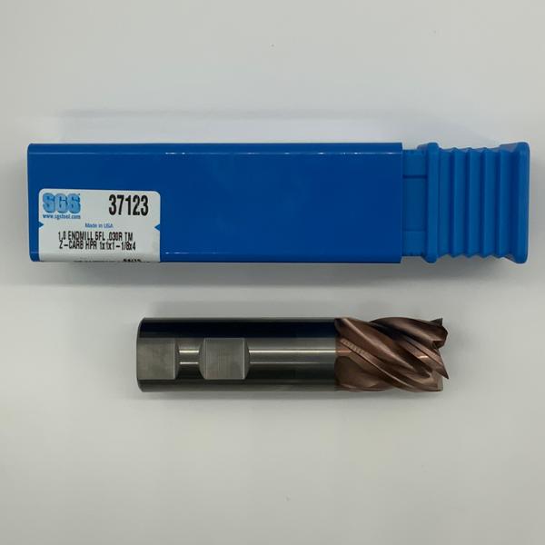 SGS Solid Carbide 4 Flute Endmill 1.00 (25.4mm) Cutting Dia X 1.13 Flute Length