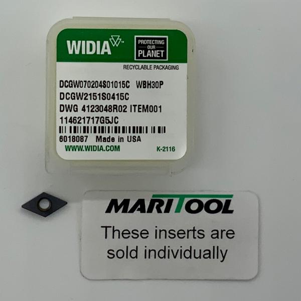 Widia DCGW070204S01015C WBH30P ( DCGW2151S0415C )