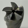 Solid Carbide 5 Flute Endmill 1.00 (25.4mm) Cutting Dia X 3.0 Flute Length With .09 Corner Radius Coolant Thru KOR5