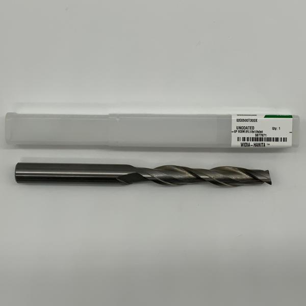 Widia Solid Carbide 2 Flute Endmill .5000 (1/2”) Cutting Dia X 3.0 Flute Length With .02” Corner Chamfer