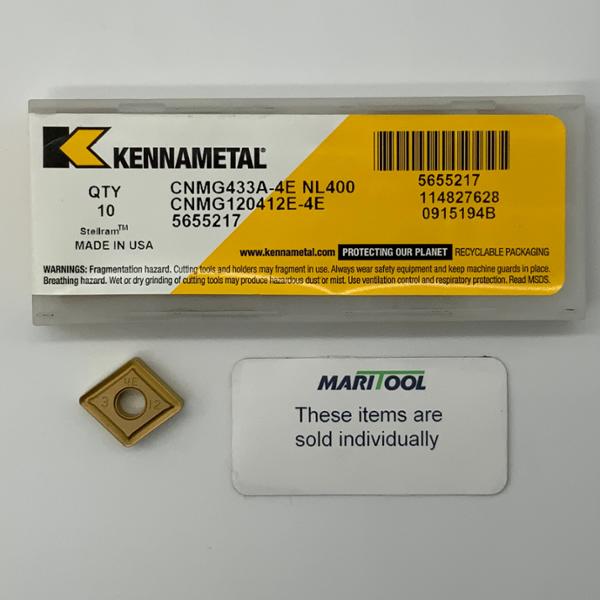 Kennametal CNMG120412E-4E NL400 ( CNMG433A-4E )