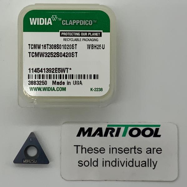 Widia TCMW16T308S01020ST WBH25U ( TCMW3252S0420ST )