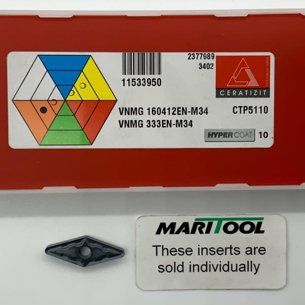 Ceratizit VNMG160412EN M34 CTP5110 ( VNMG333EN M34 )