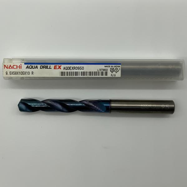 Nachi Solid Carbide 2 Flute Drill .3740 (9.5mm) Cutting Dia X 2.28 Flute Length