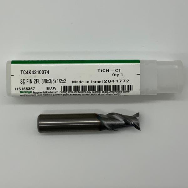 Widia Solid Carbide 2 Flute Endmill .3750 (3/8”) Cutting Dia X .50 Flute Length