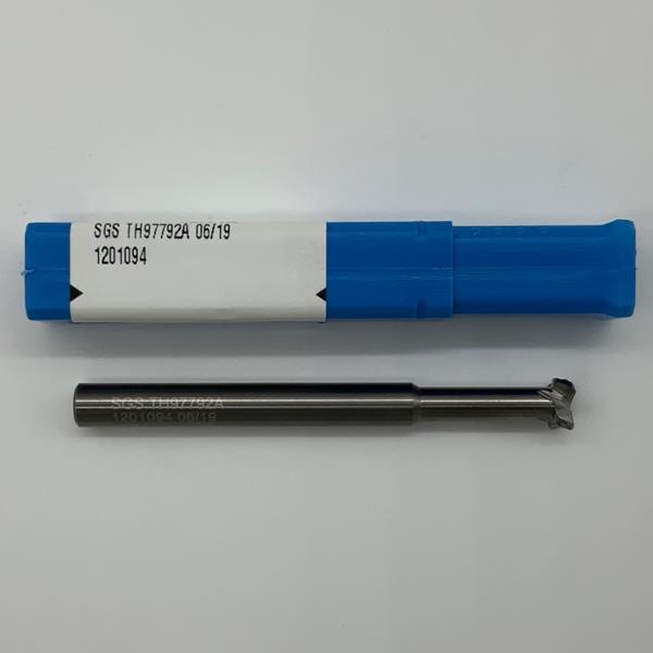 Kyocera Solid Carbide Keyseat Cutter .380 dia X .133 Thick with Twin Corner radii