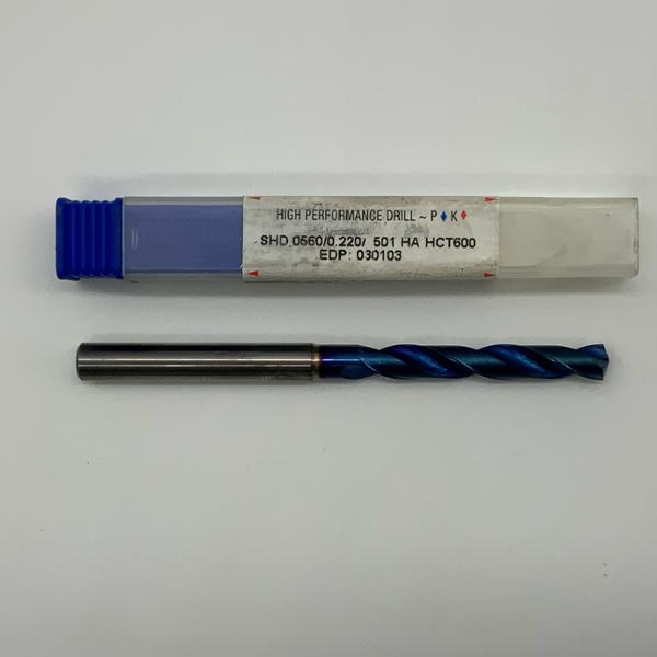 ATI Stellram Solid Carbide 2 Flute Drill .2205 (5.6mm) Cutting Dia X 1.30 Flute Length