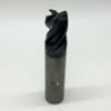 Solid Carbide 4 Flute Endmill .500 (1/2”) Cutting Dia X .63 Flute Length With .015 Corner Chamfer Variable Flute