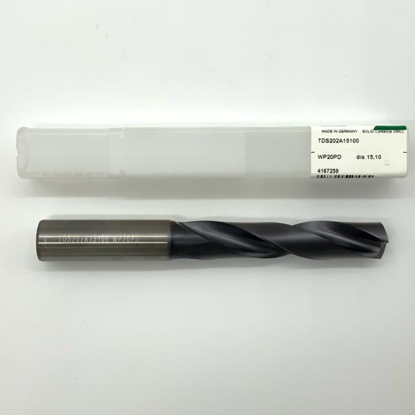 Widia Solid Carbide 2 Flute Drill .5945 (15.10mm) Cutting Dia X 2.50 Flute Length