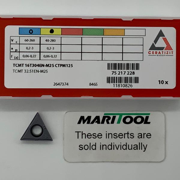 Ceratizit TCMT16T304EN M25 CTPM125 ( TCMT32.51EN M25 )