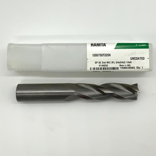 Widia Solid Carbide 3 Flute Endmill .7500 (3/4”) Cutting Dia X 2.25 Flute Length
