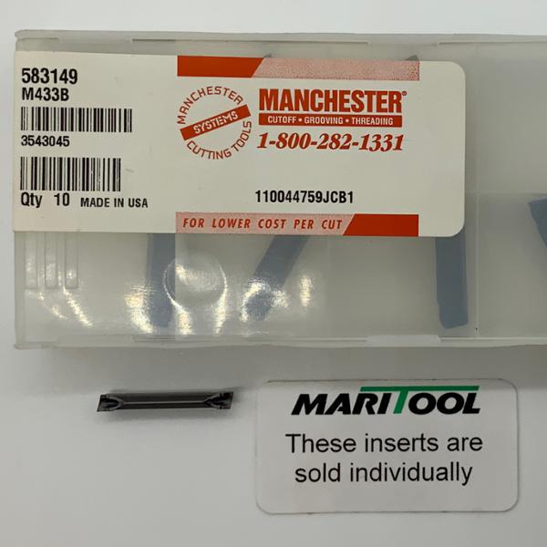 Manchester 583-149 583149 M433B .125 Wide Double Ended Dogbone Angled