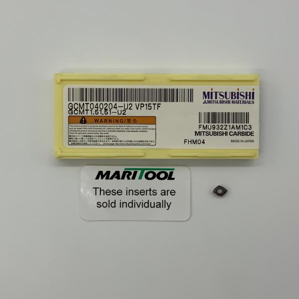 Mitsubishi GCMT040204 U2 VP15TF ( GCMT1.51.51 U2 )