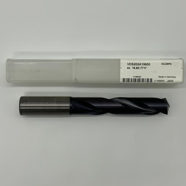 Widia Solid Carbide 2 Flute Drill .7717 (19.6mm) Cutting Dia X 3.40 Flute Length