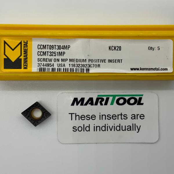 Kennametal CCMT09T304MP KCK20 ( CCMT3251MP )