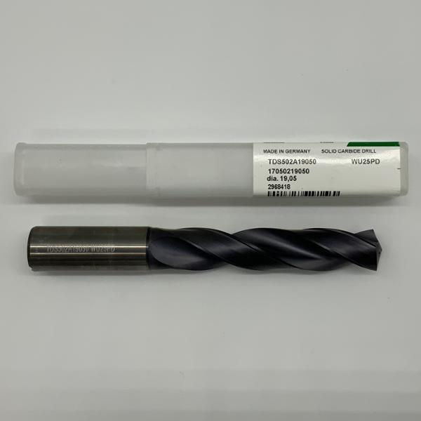 Widia Solid Carbide 2 Flute Drill .7500 (19.05mm) Cutting Dia X 3.65 Flute Length Coolant Thru