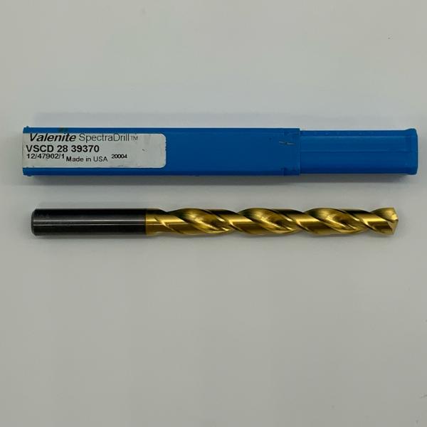 Valenite Solid Carbide 2 Flute Drill .3937 (10mm) Cutting Dia X 3.13 Flute Length
