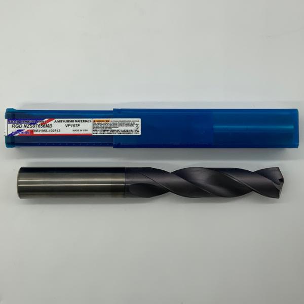 Mitsubishi Solid Carbide 2 Flute Drill .7656 Cutting Dia X 3.25 Flute Length Coolant Thru
