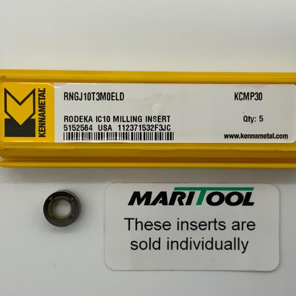 Kennametal RNGJ10T3M0ELD KCMP30 ( RODEKA IC10 MILLING INSERT )