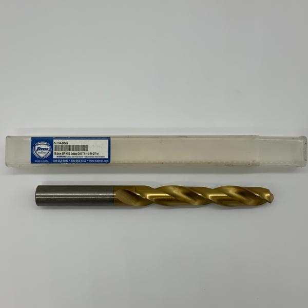 ToolMex HSS 2 Flute Drill .6496 (16.5mm) Cutting Dia X 4.25 Flute Length
