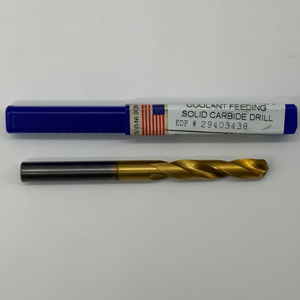 CJT Koolcarb Solid Carbide 2 Flute Drill .3438 (11/32”) Cutting Dia X 1.72 Flute Length Coolant Thru