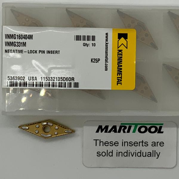 Kennametal VNMG160404M K25P ( VNMG331M )