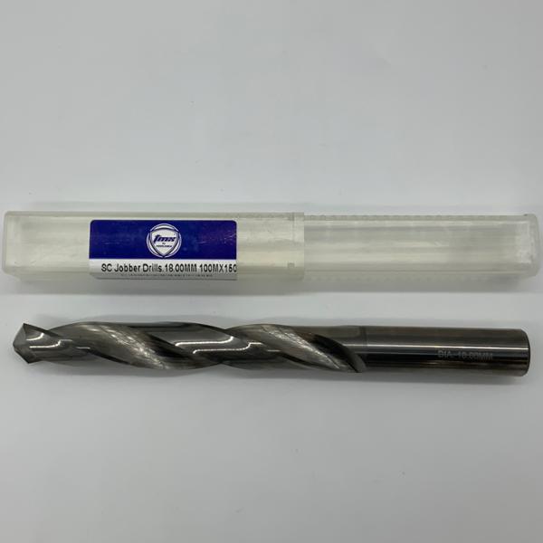 ToolMex Solid Carbide 2 Flute Drill .7087 (18.0mm) Cutting Dia X 4.15 Flute Length