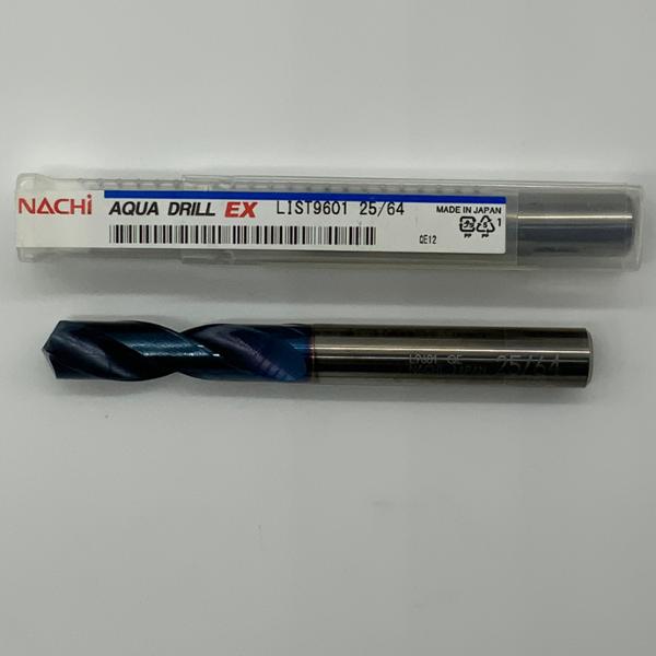 Nachi Solid Carbide 2 Flute Drill .3906 (25/64) Cutting Dia X 1.61 Flute Length