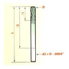 Solid Carbide Spiral Flute Reamer .0276 Diameter