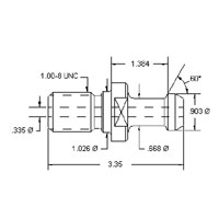 Coolant Thru Pull Stud 31844A