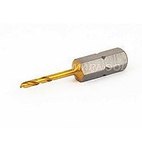 Nachi HSS Tin Coated Stub Length Drill .0394 dia (1mm) Hex Shank