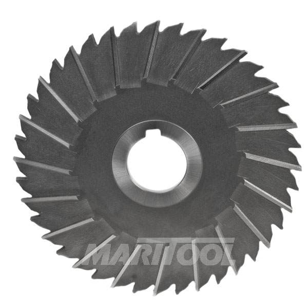 4 Cutting Diameter TiAlN Coating HSS KEO Milling 80739 Staggered Tooth Slitting Saw,MS Style 32 Teeth 3/16 Width 1-1/4 Arbor Hole 