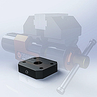 Orange Vise Swivel Base Plate for Bench Vises