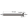 .2362 Shank X .06 Flat Solid Carbide Thread Relief Cutter