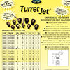 1/8 NPT .11" ID Orifice x 0.0" Extension TurretJet Coolant Nozzle 5 pack