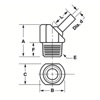 1/8 NPT .11" ID Orifice x 0.0" Extension TurretJet Coolant Nozzle 5 pack