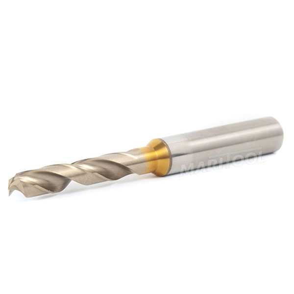 Powdered Metal Stub Length Drill .1189 dia (3.02mm) SG Coated MariTool