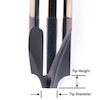 .375 shank X .078 radius Corner Rounding Endmill DE